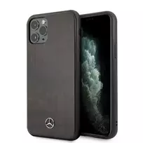 Mercedes Benz Apple iPhone 11 Pro Max Mercedes Hard dėklas Wood Line Rosewood (MEHCN65VWOBR) rudos spalvos