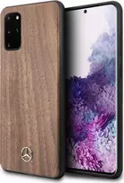 Mercedes Benz Samsung Galaxy S20+ Mercedes dėklas Wood Line Walnut (MEHCS67VWOLB) rudos spalvos