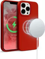 Crong Color Cover Magnetic dėklas skirtas Apple iPhone 13 Pro Max Raudona