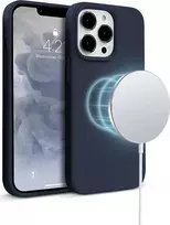 „Crong Color Cover“ magnetinis dėklas, skirtas „iPhone 13 Pro Max“ (tamsiai mėlynas)