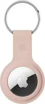 Crong Silikoninis dėklas with Key Ring - Protective case for Apple AirTag key ring Sand Rožinė