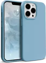 Crong Color Cover skysto silikono dėklas, skirtas Apple iPhone 13 Pro Max, žydros spalvos