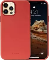 Crong Essential Cover – odinis dėklas, skirtas iPhone 12 Pro Max (raudonas)
