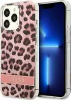 Dėklas GUESS GUHCP13LHSLEOP IPHONE 13 PRO / 13 6.1 "Rožinis / Rožinis HARDCASE LEOPARD