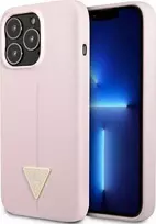Dėklas Guess Silicone Triangle Case for iPhone 13 Pro / 13 6.1" - Violetinė