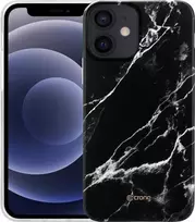 Crong marmurinis dėklas – dėklas, skirtas iPhone 12 Mini (juodas)
