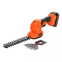 Black & Decker Juodas & Decker Gyvatvorių ir žolės žirklės Juodas & Decker BCSS18D1-QW; 18 V; 1x2,0 Ah akum.+ pakrovėjas