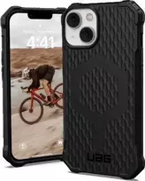 UAG Urban Armor Gear dėklas ESSENTIAL ARMOR suderinamas su MagSafe, skirtas IPHONE 14 Plus juodas