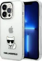 Dėklas Karl Lagerfeld Choupette Logo Case skirtas iPhone 14 Pro, skaidrus