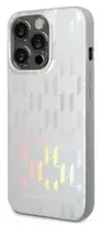Dėklas Karl Lagerfeld Karlas Lagerfeldas KLHCP14LLGMMSV3 iPhone 14 Pro 6.1 "kietasis sidabrinis / sidabrinis monograma