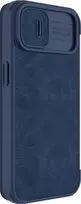 Dėklas Nillkin Qin Pro Leather Apple iPhone 14 Plus mėlynas