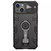 Nillkin CamShield Armor Pro Magnetic Apple iPhone 14 Plus MagSafe armored stand ring dėklas telefonui juodos spalvos