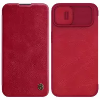 Dėklas Nillkin Qin Pro Apple iPhone 14 raudonas
