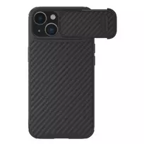 Nillkin Synthetic Fiber S Apple iPhone 14 with camera, dėklas telefonui juodos spalvos