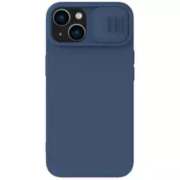 Nillkin CamShield Silky silikoninis iPhone 14 Plus with Camera Protector dėklas telefonui mėlynos spalvos