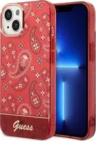 Apple iPhone 14 Plus Guess dėklas Bandana Paisley raudonos spalvos