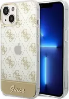 Dėklas GUESS GUHCP14MHG4MHG IPHONE 14 PLUS / 15 PLUS 6.7 "GOLD / GOLD HARDCASE 4G PATTERN SCRIPT