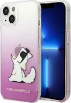 Apple iPhone 14 Plus Karl Lagerfeld dėklas Choupette Fun rožinės spalvos
