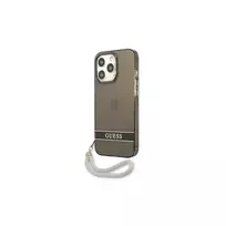 Dėklas GUESS GUHCP13LHTSGSK IPHONE 13 PRO / 13 6.1 "Juodas / Juodas HARDCASE TRANSLUENT STAP