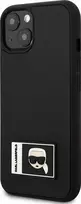 Apple iPhone 13 Mini Karl Lagerfeld dėklas Ikonik Patch juodos spalvos