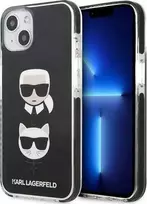 Apple iPhone 13 Mini Karl Lagerfeld dėklas Karl&Choupette Head juodos spalvos
