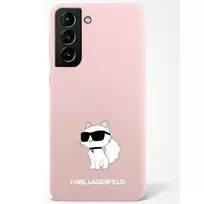 Samsung Galaxy S23 Karl Lagerfeld silikoninis dėklas Choupette (KLHCS23SSNCHBCP) rožinės spalvos
