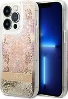 Guess Paisley Liquid Glitter telefono dėklas iPhone 14 Pro