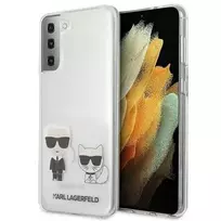 Samsung Galaxy S21 Plus Karl Lagerfeld dėklas Karl & Choupette (KLHCS21MCKTR) skaidrus