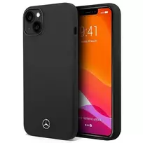 Mercedes Benz Apple iPhone 14 Plus Mercedes dėklas silikoninis Magsafe juodos spalvos