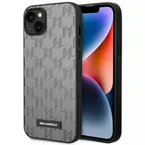 Dėklas Karl Lagerfeld KLHCP14SSAKLHPG iPhone 14 6.1 "hardcase pilka / pilka Saffiano Mono Metal Logo