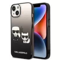 Dėklas Karl Lagerfeld KLHCP14MTGKCK IPHONE 14 PLUS / 15 PLUS 6.7 "HARDCASE JUODA / Juodas GRADIENT IKONIK KARL & CHOUPETTE