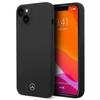 Mercedes MEHCP14MSILBK Apple iPhone 14 Plus / 15 Plus 6.7″ juodos spalvos kietas dėklas Silicone Line