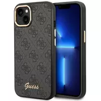 Apple iPhone 14 Plus Guess Dėklas 4G Vintage Gold Logo (GUHCP14MHG4SHK) juodos spalvos
