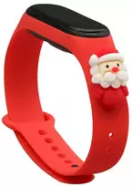 Fusion Accessories Xiaomi Mi Band 3/4 Raudona Xmas Santa 2