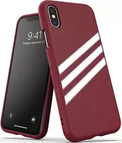 Apple iPhone X / XS Adidas OR Booklet dėklas Suede (33282) burgundy