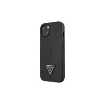 Apple iPhone 14 Pro Guess dėklas Saffianotriangle Logo (GUHCP14LPSATLK) juodos spalvos