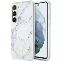 Samsung Galaxy S23 Guess dėklas Marble (GUHCS23SPCUMAH) baltos spalvos