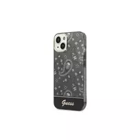 „Guess“ „Bandana Paisley“ dėklas, skirtas iPhone 14 / 15 / 13 6.1" - Juodas