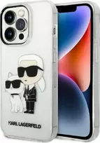 Apple iPhone 14 Pro Karl Lagerfeld dėklas IML GLIT NFT Karl&Choupette (KLHCP14LHNKCTGT) skaidrus