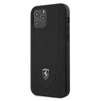 Ferrari FEOGOHCP12MBK Apple iPhone 12/12 Pro 6.1" dėklas telefonui juodos spalvos Off Track Perforated