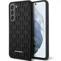 Karl Lagerfeld Monogram 3D Pattern - dėklas skirtas Samsung Galaxy S23 Juodas