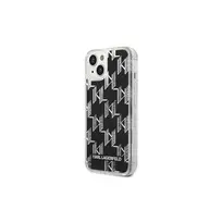 Apple iPhone 14 Plus Karl Lagerfeld dėklas Liquid Glitter Monogram (KLHCP14MLMNMK) juodos spalvos