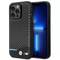 BMW BMHCP14L22NBCK iPhone 14 Pro 6,1″ juodos spalvos odinis anglies pluošto dėklas