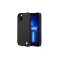 Dėklas Apple iPhone 14 Plus BMW silikoninis Metal Logo juodos spalvos