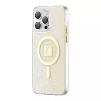 Dėklas Kingxbar PQY Geek Series magnetinis iPhone 14 Pro MagSafe auksinis