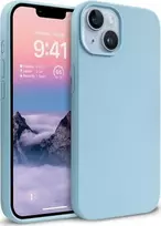 „Crong Color Cover“ skystas silikoninis dėklas, skirtas „iPhone 14 Max“ (dangaus mėlynas)