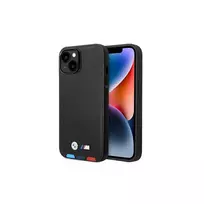 Apple iPhone 14 Pro Max BMW odinis dėklas Stamp Tricolor MagSafe (BMHMP14X22PTDK) juodos spalvos