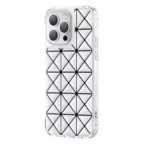 Kingxbar Miya Series iPhone 14 Pro Max dėklas telefonui baltos spalvos