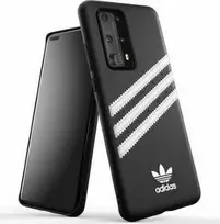 Dėklas Adidas OR Moulded PU SS20 Huawei P40 juodos spalvos-baltas 39062