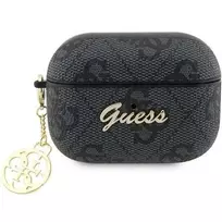 Guess GUAP2G4GSMK AirPods Pro 2 (2022/2023) dėklas juodos spalvos 4G Charm Collection